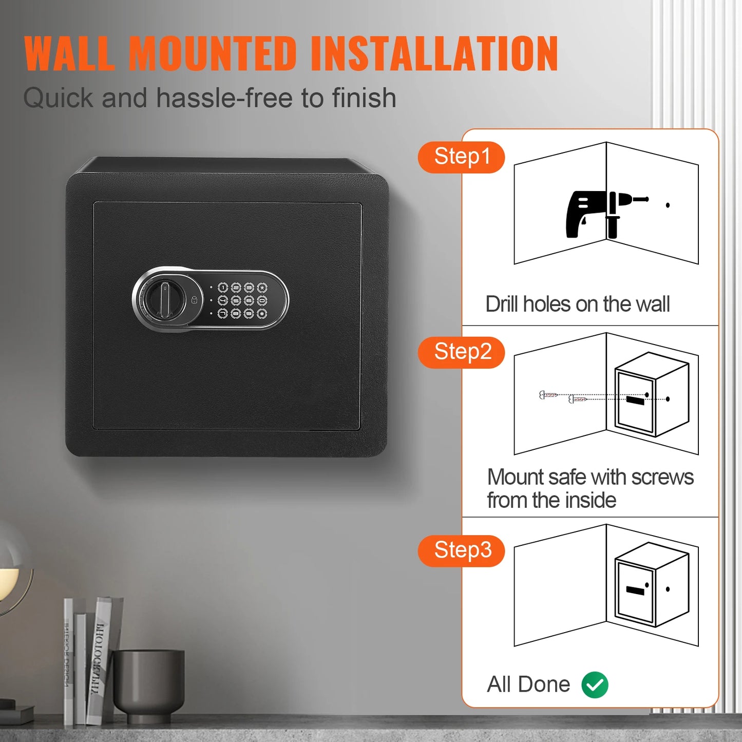 VEVOR 1.2/0.5 Cubbic Fit Electronic Safe Deposit Box