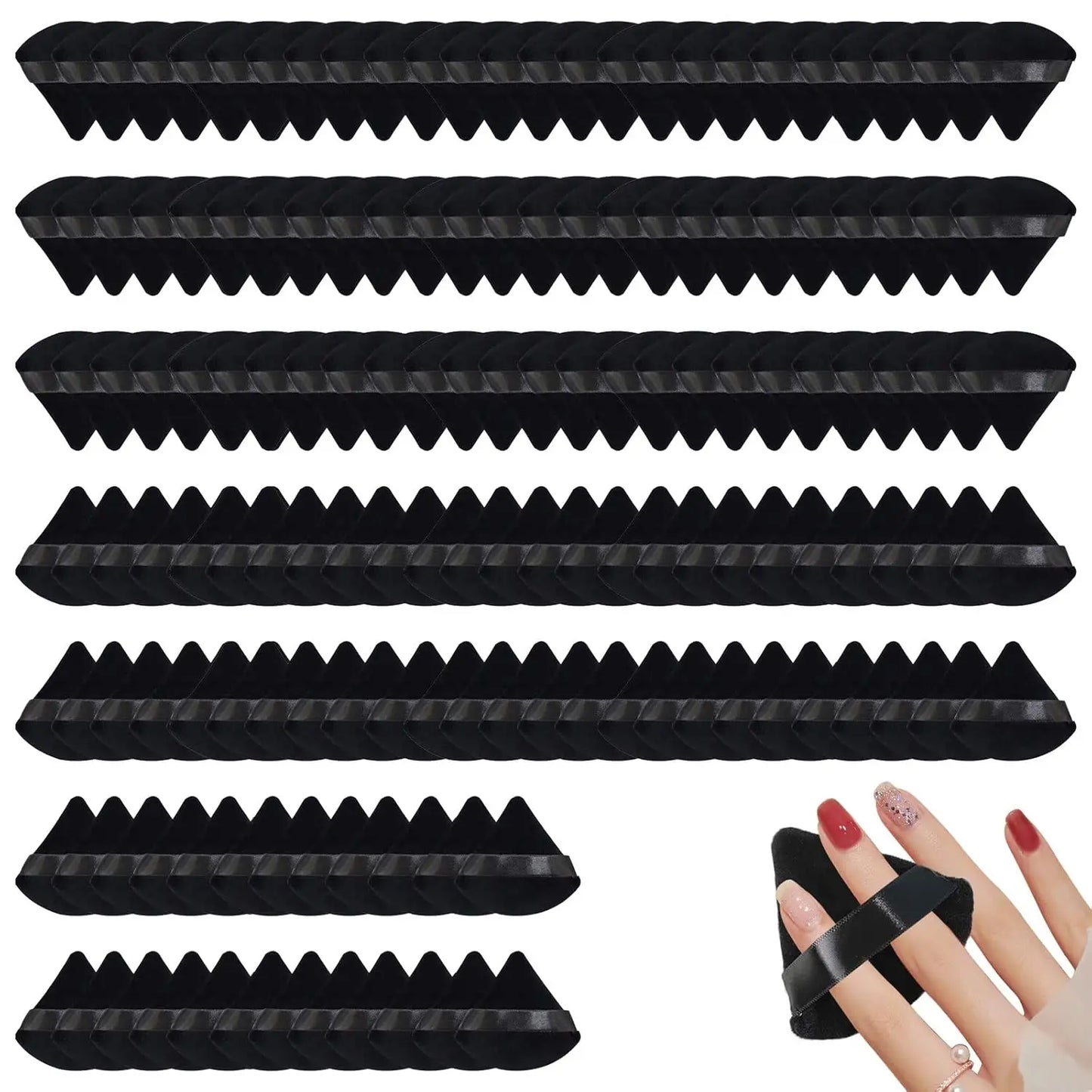 150 Pcs Powder Puff Face Soft Triangle Makeup