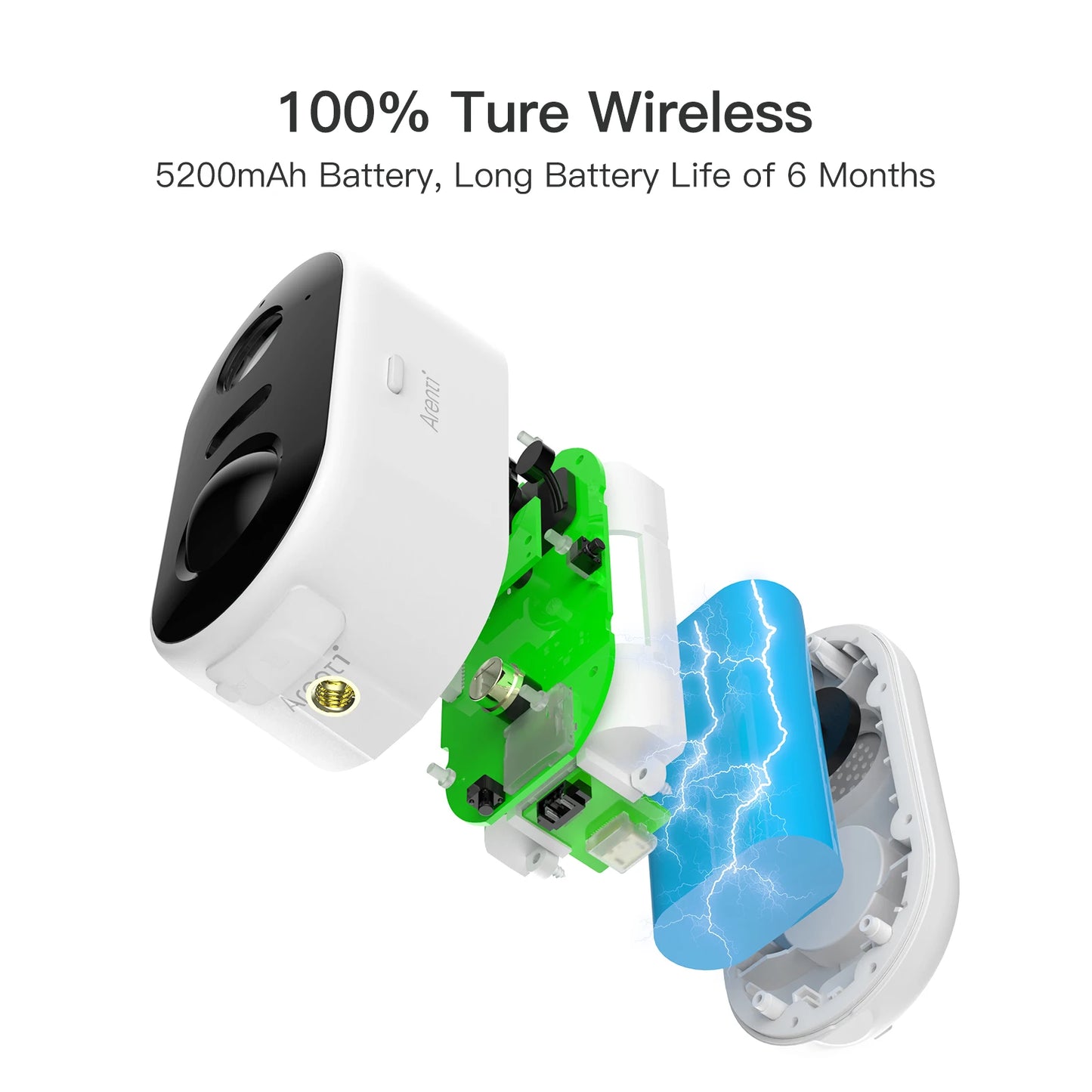 Battery Powered Wireless Camera Outdoor Home Security