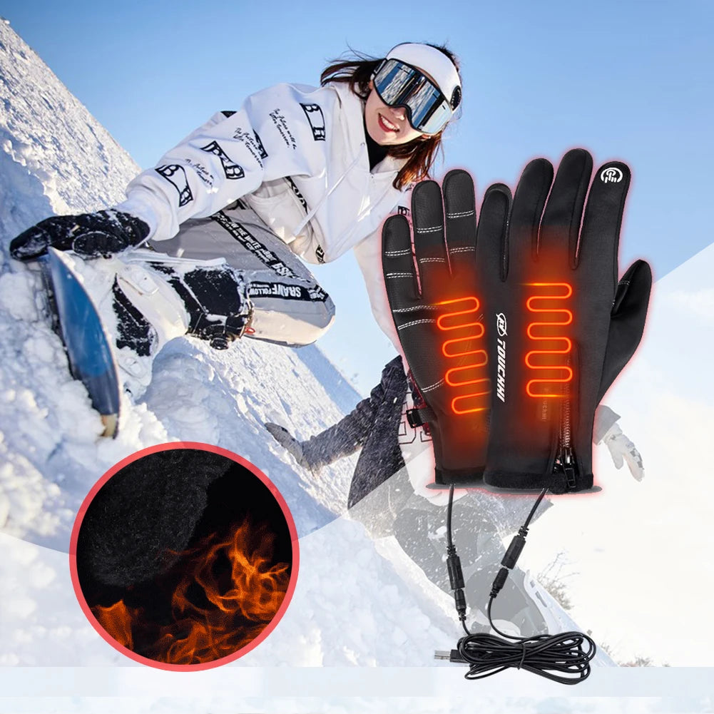 Winter Warm Cycling Waterproof Men's Gloves