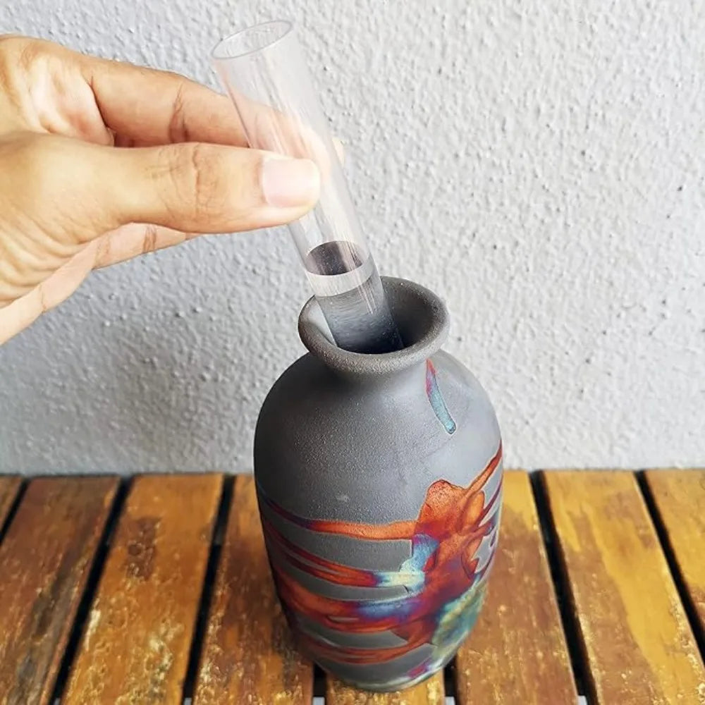 3 Pack 7 inch Handmade Ceramic Vase
