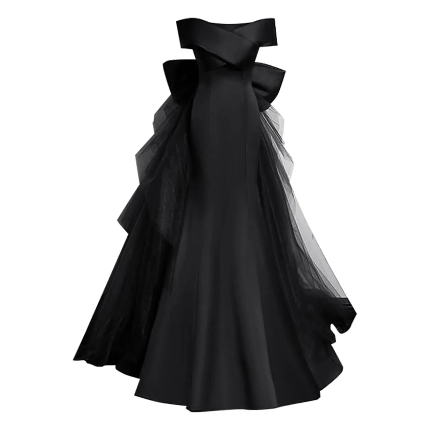 One Shoulder Trumpet Long Dress