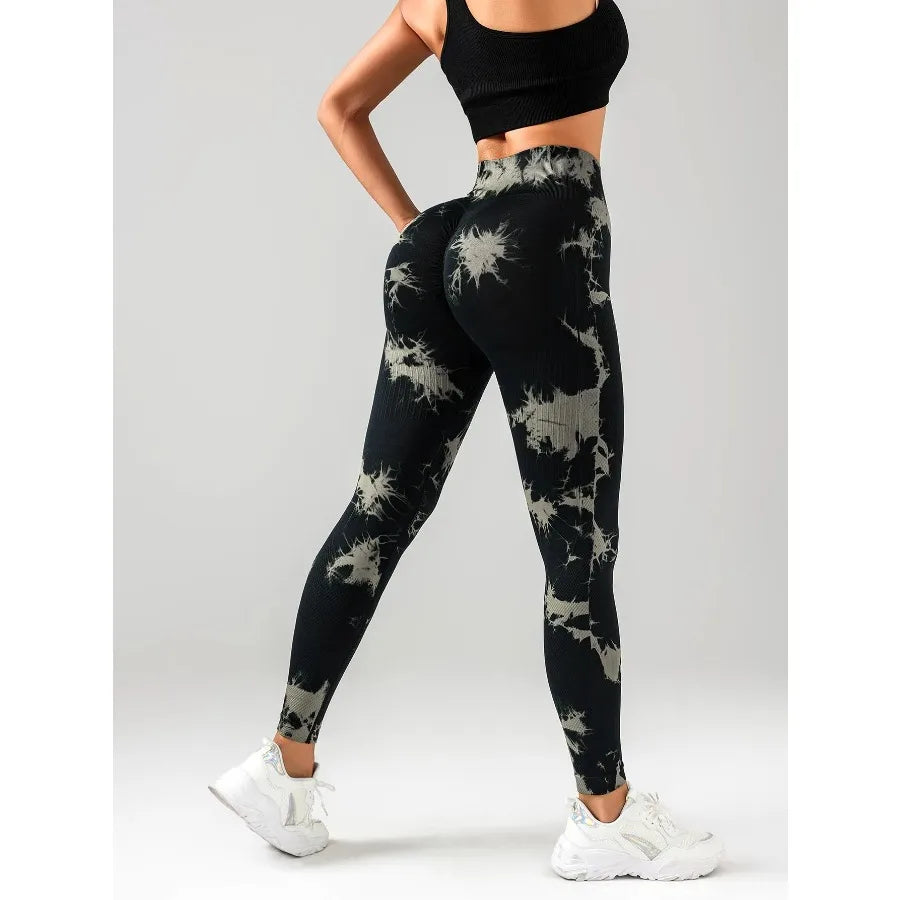 3 Pack Tie Dye Workout Seamless Leggings For Women