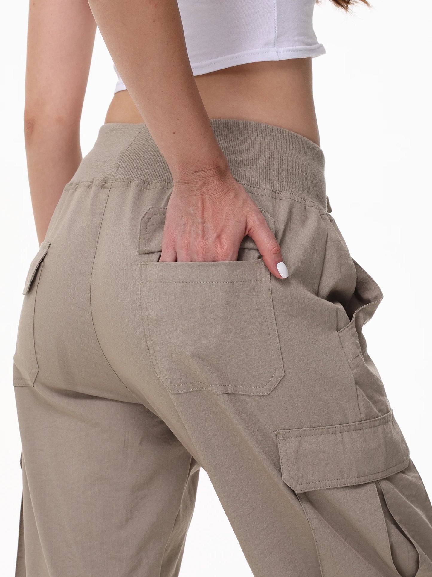 Summer Women's Cropped Jogger Pants,