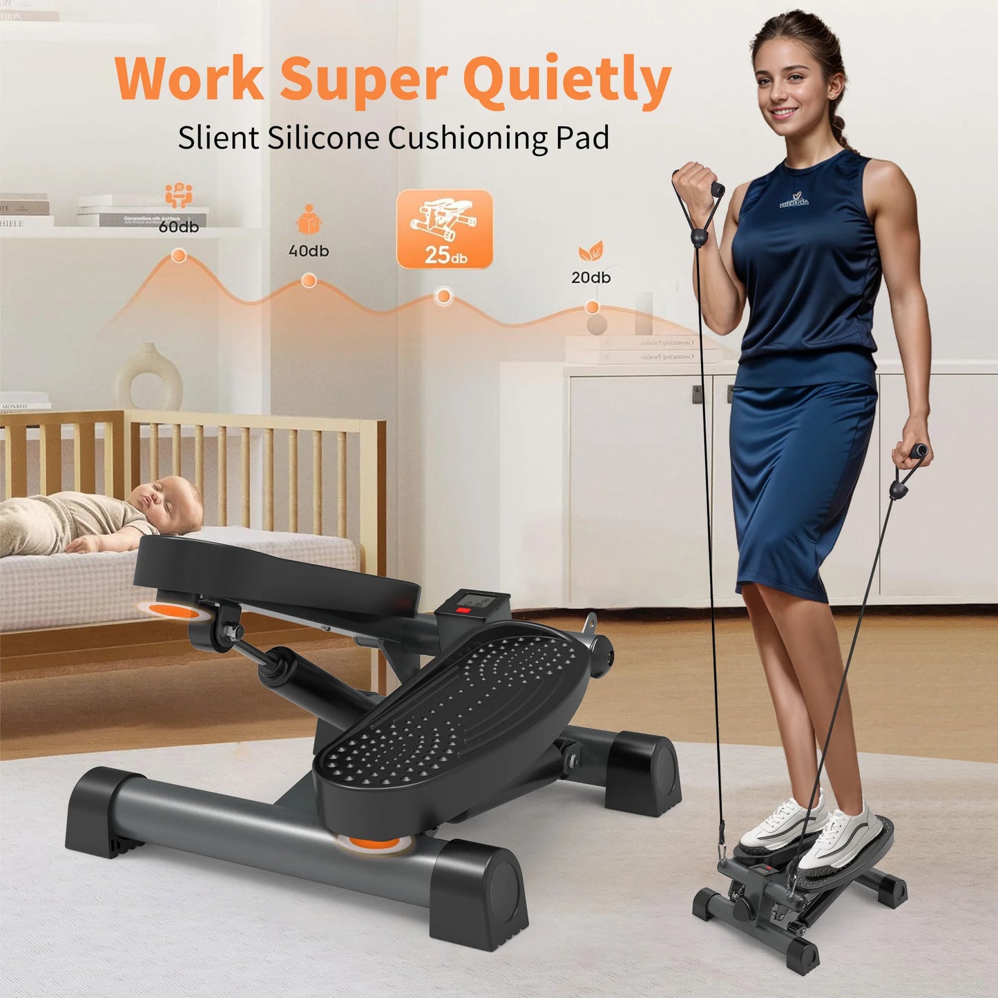 LeikeFitness Mini Stair Stepper f