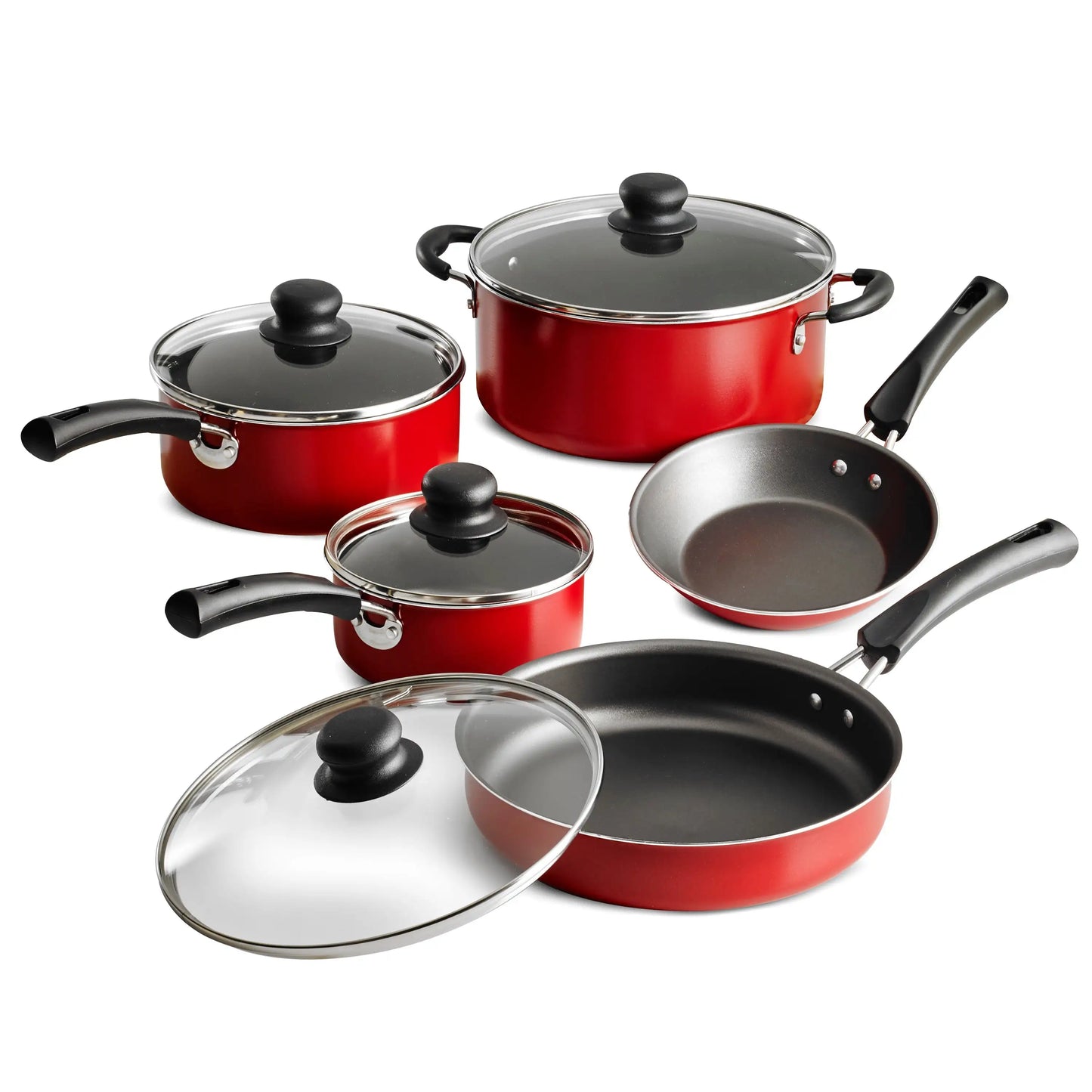 Beautiful and practical 9-piece nonstick cookware set