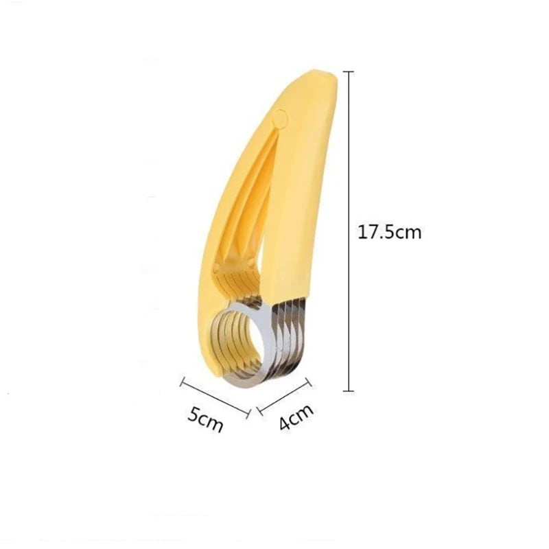2Pcs/Pack Stainless Steel Slicer Banana Cucumber Carrot