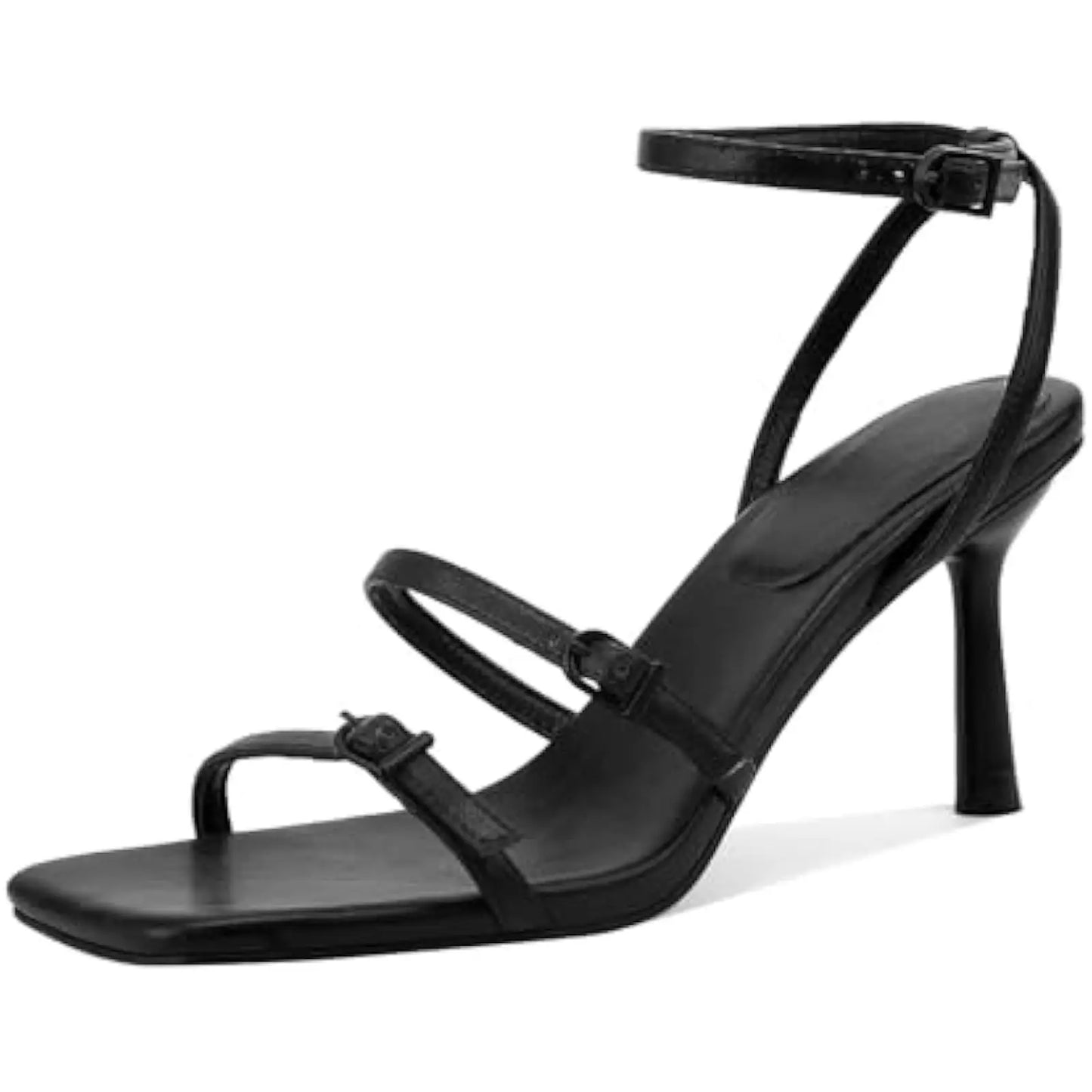 Elegant Black Strappy Sandals for Women