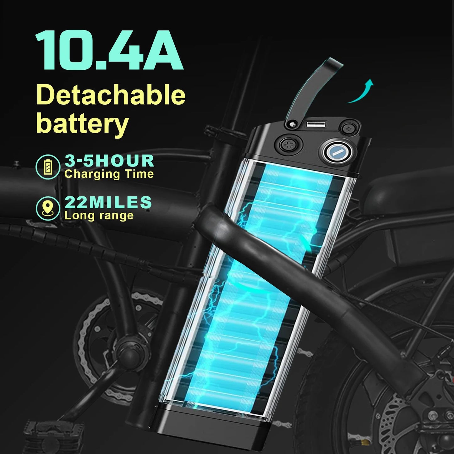 400W motor adult electric bicycle, foldable