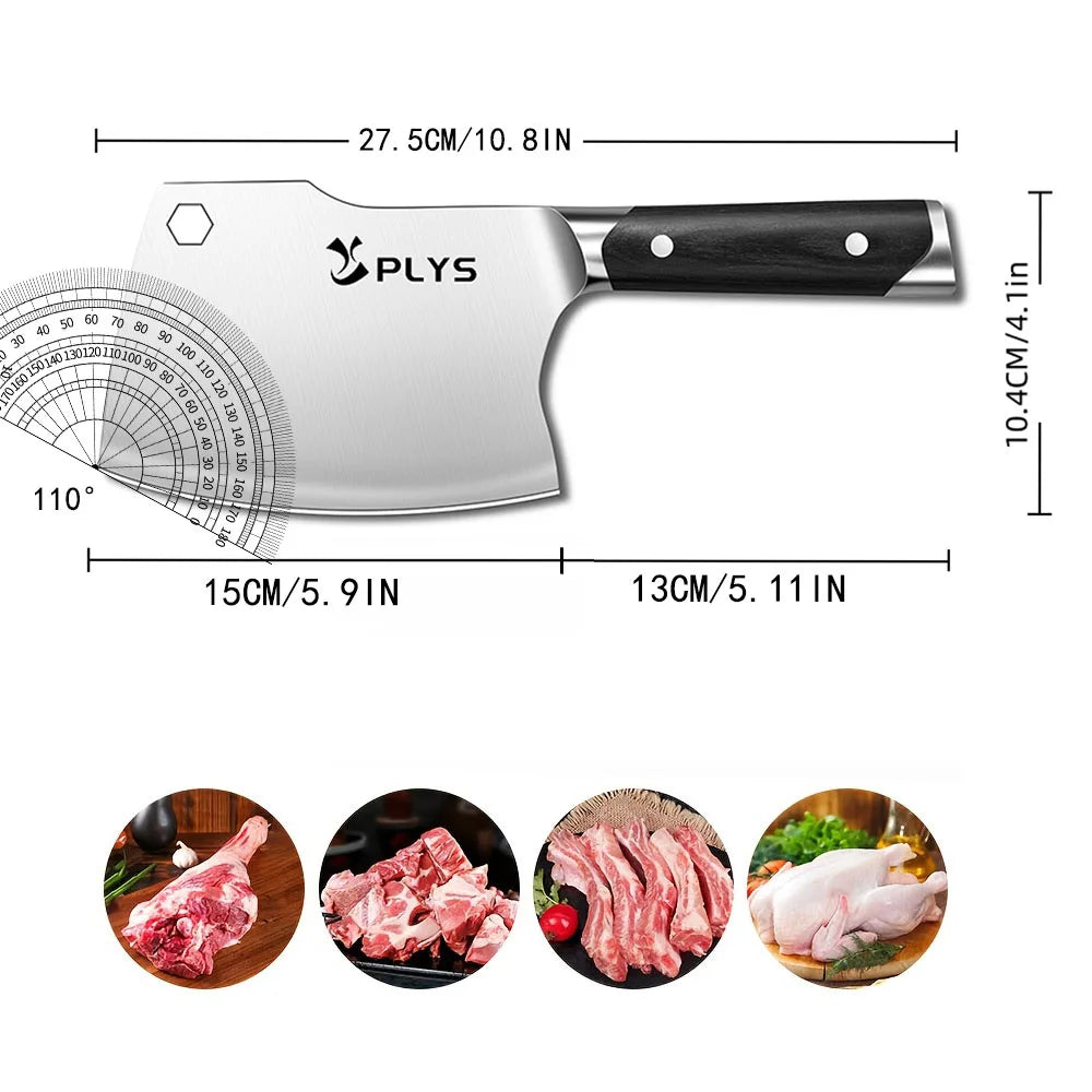 PLYS Professional Chef's Knife All Steel
