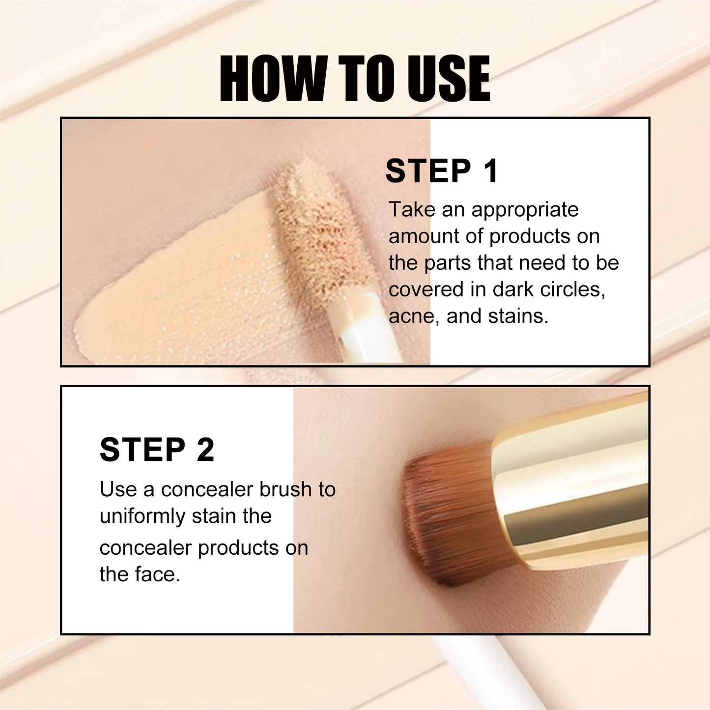 EELHOE Double Head Concealer Cover Acne Spot Highlighter
