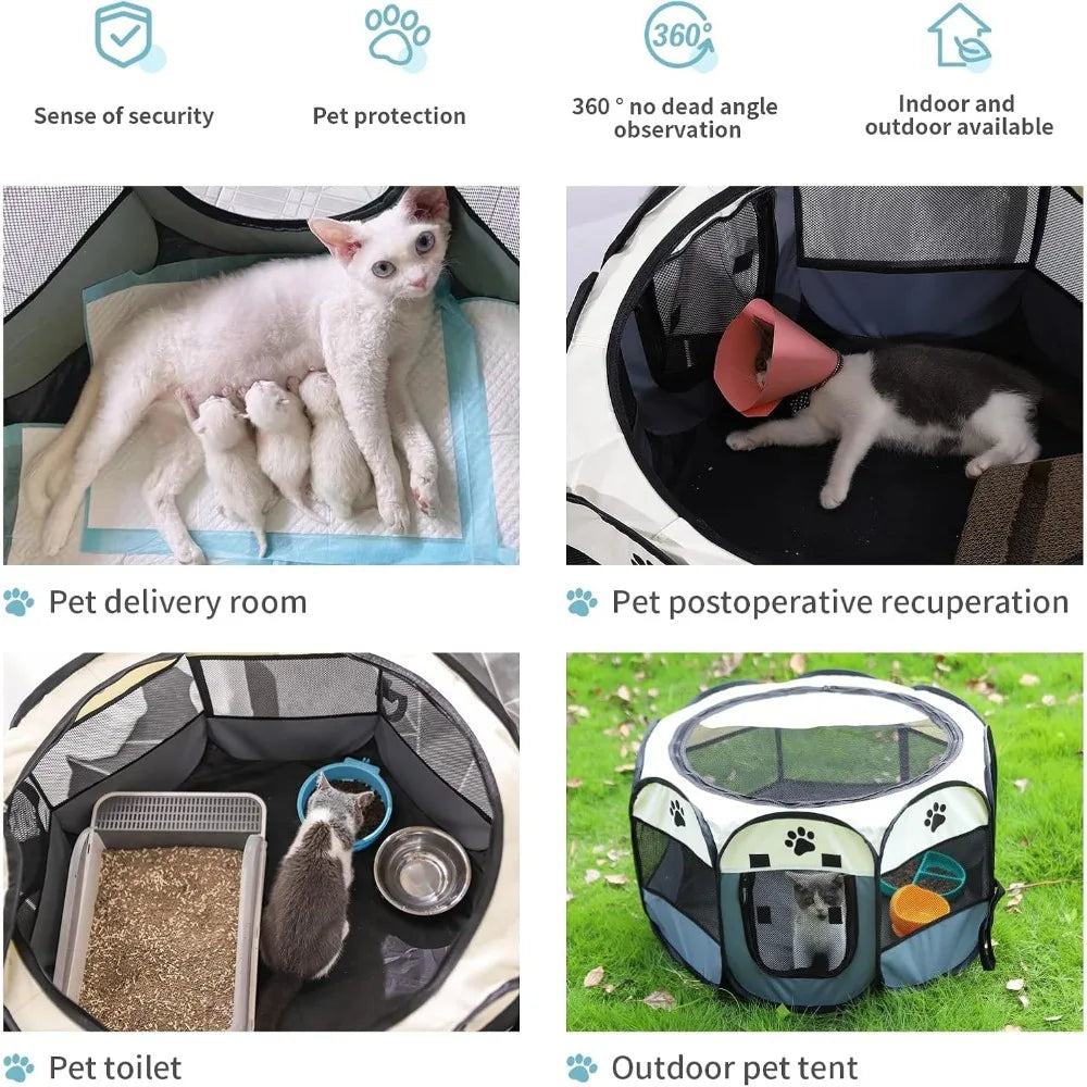 Portable Pet Dog Playpen Foldable