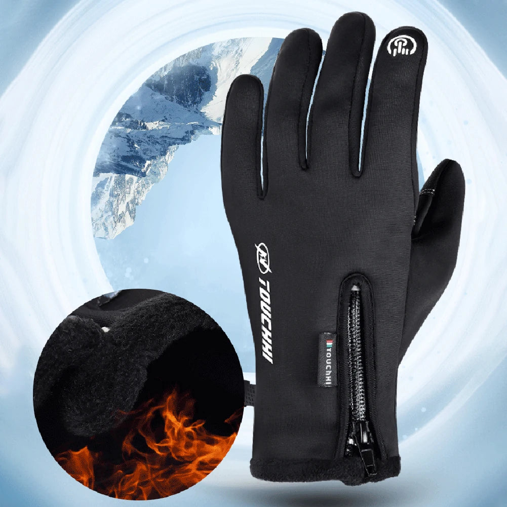 Winter Warm Cycling Waterproof Men's Gloves