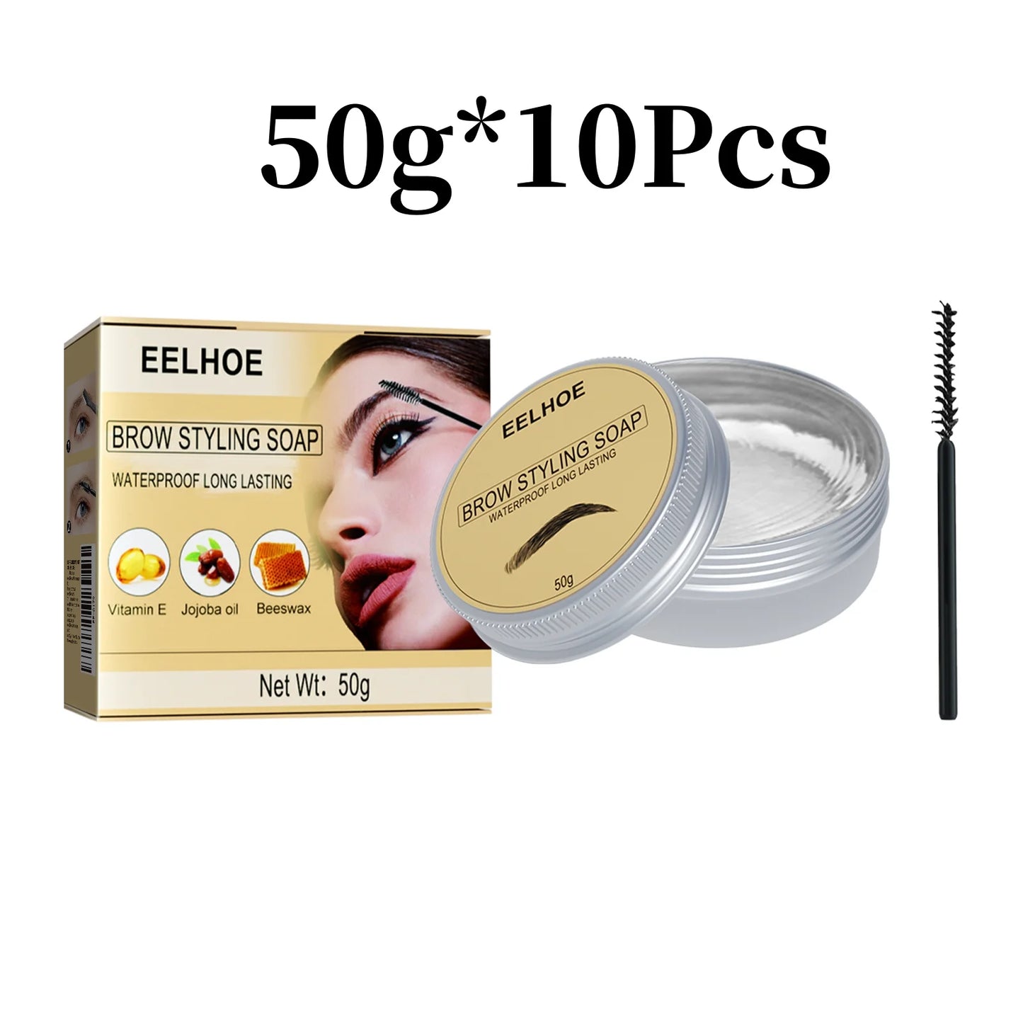 EELHOE Transparent Pomade Eyebrow Styling Soap Gel Wax