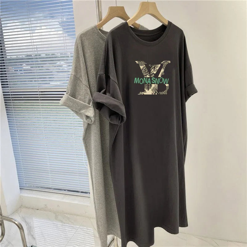 Summer Fashion Letter Printed Short Sleeve