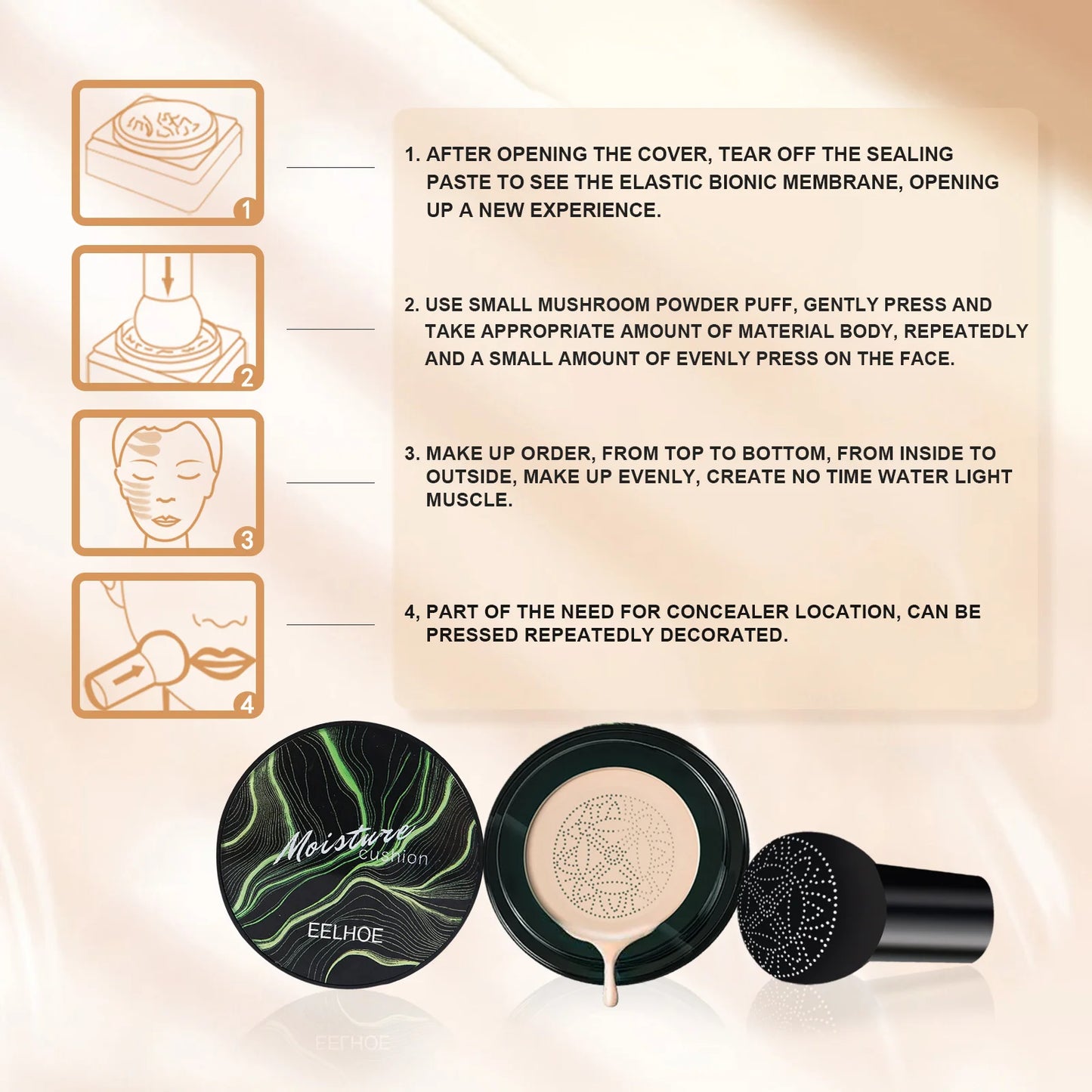 BB cream waterproof moisturizing facial cosmetics foundation