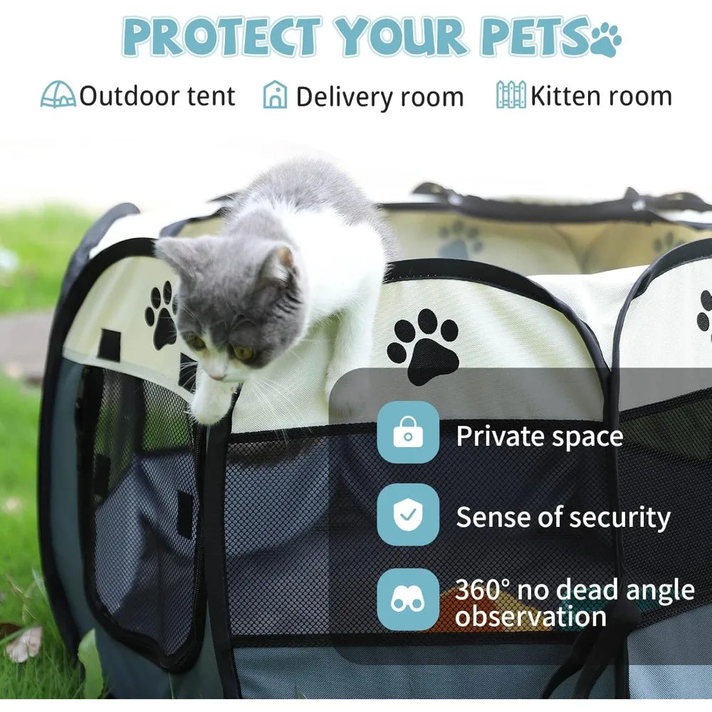 Portable Pet Dog Playpen Foldable