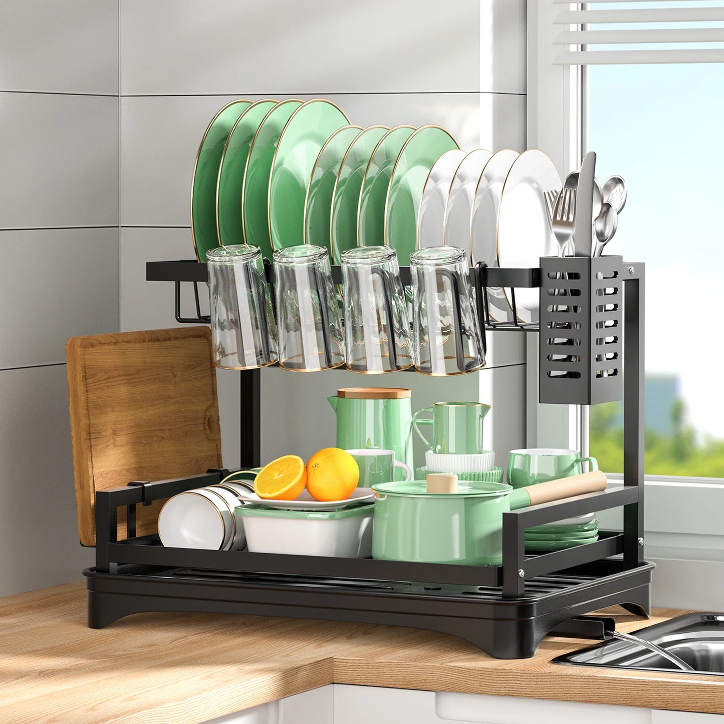 1pc,2 Tier,Dish Drying Rack