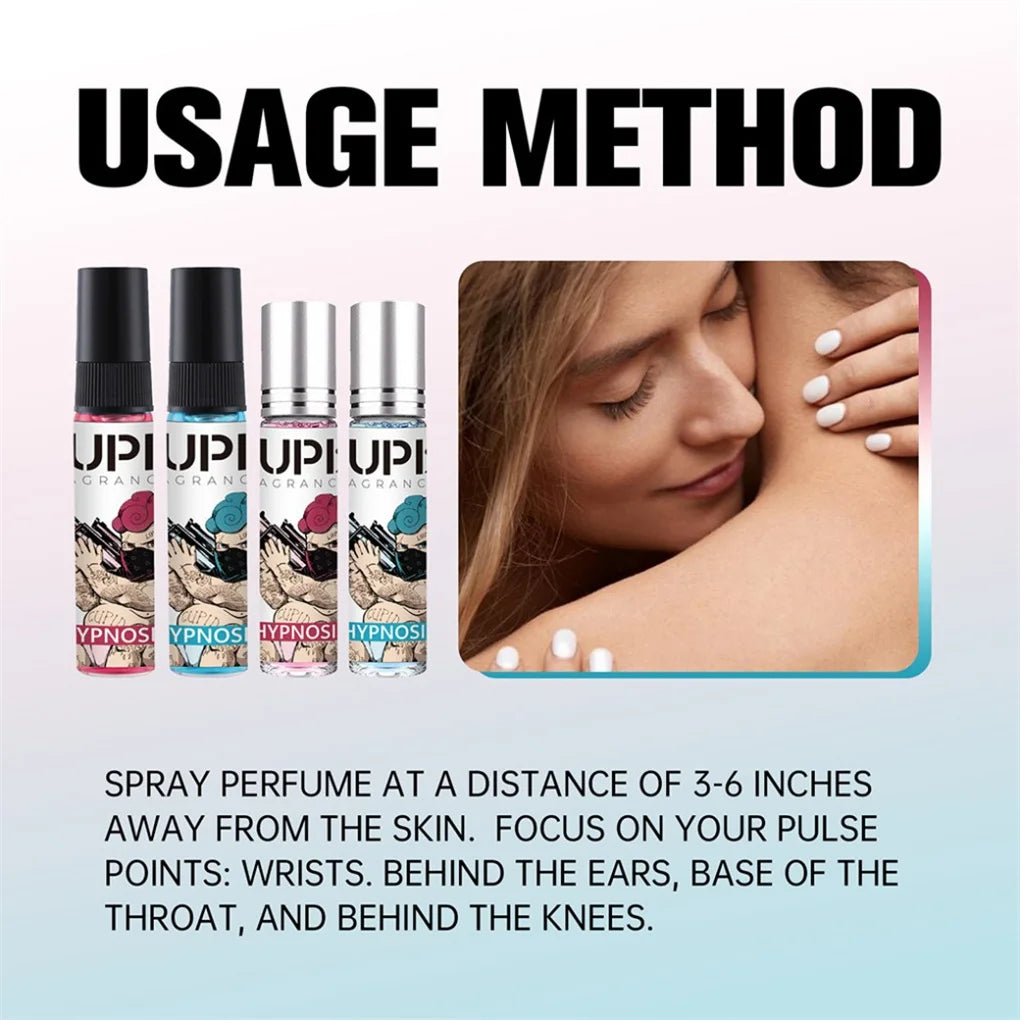Cupid 10ml*4 Pink & Blue Glass Cologne