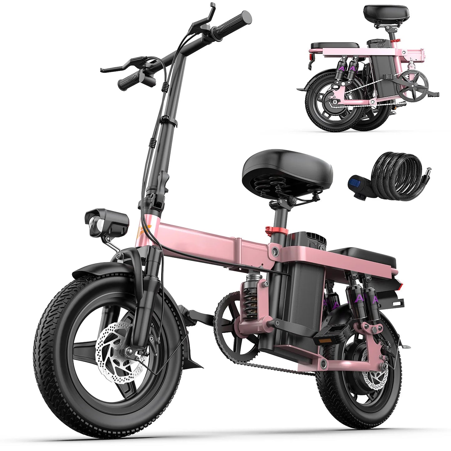 740W electric bicycle, suitable for adults,