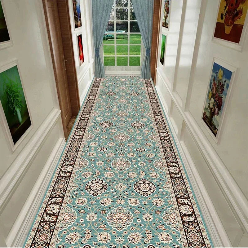 European Luxury Hall Corridor Carpet Non-slip Washable