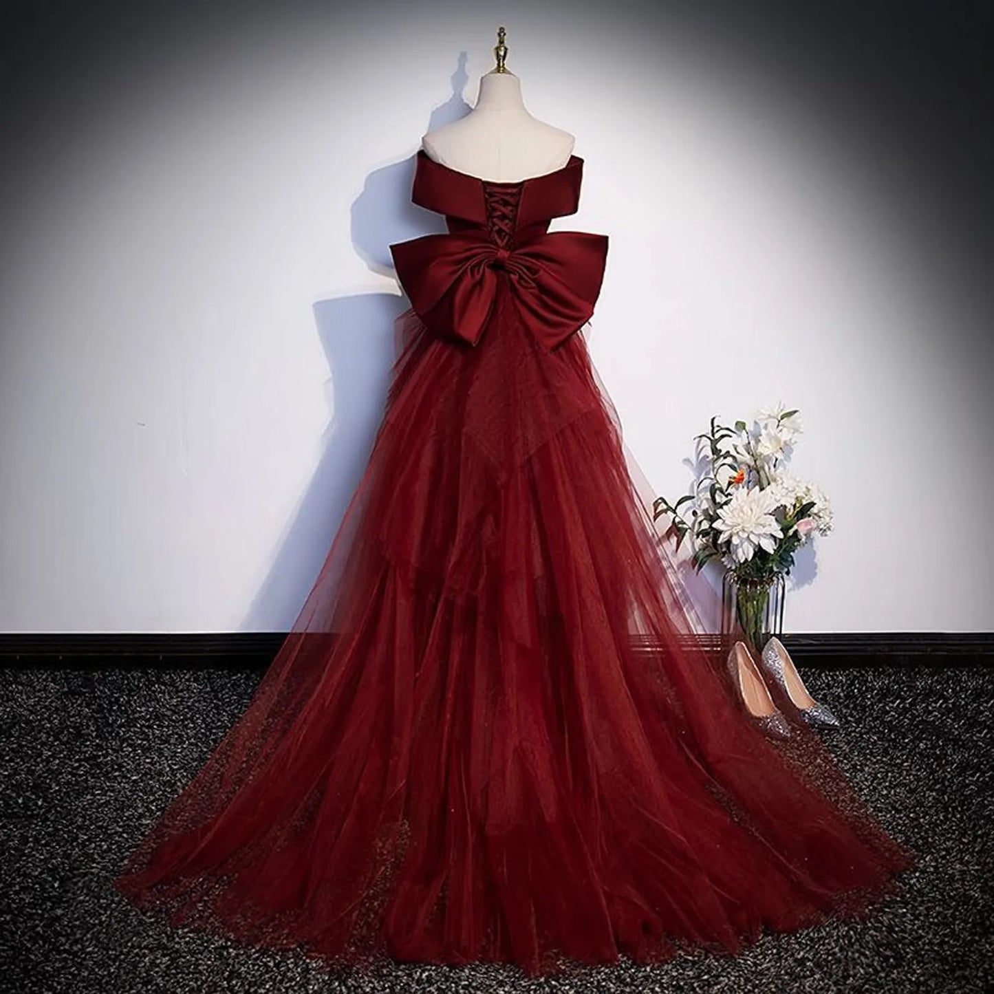 One Shoulder Trumpet Long Dress