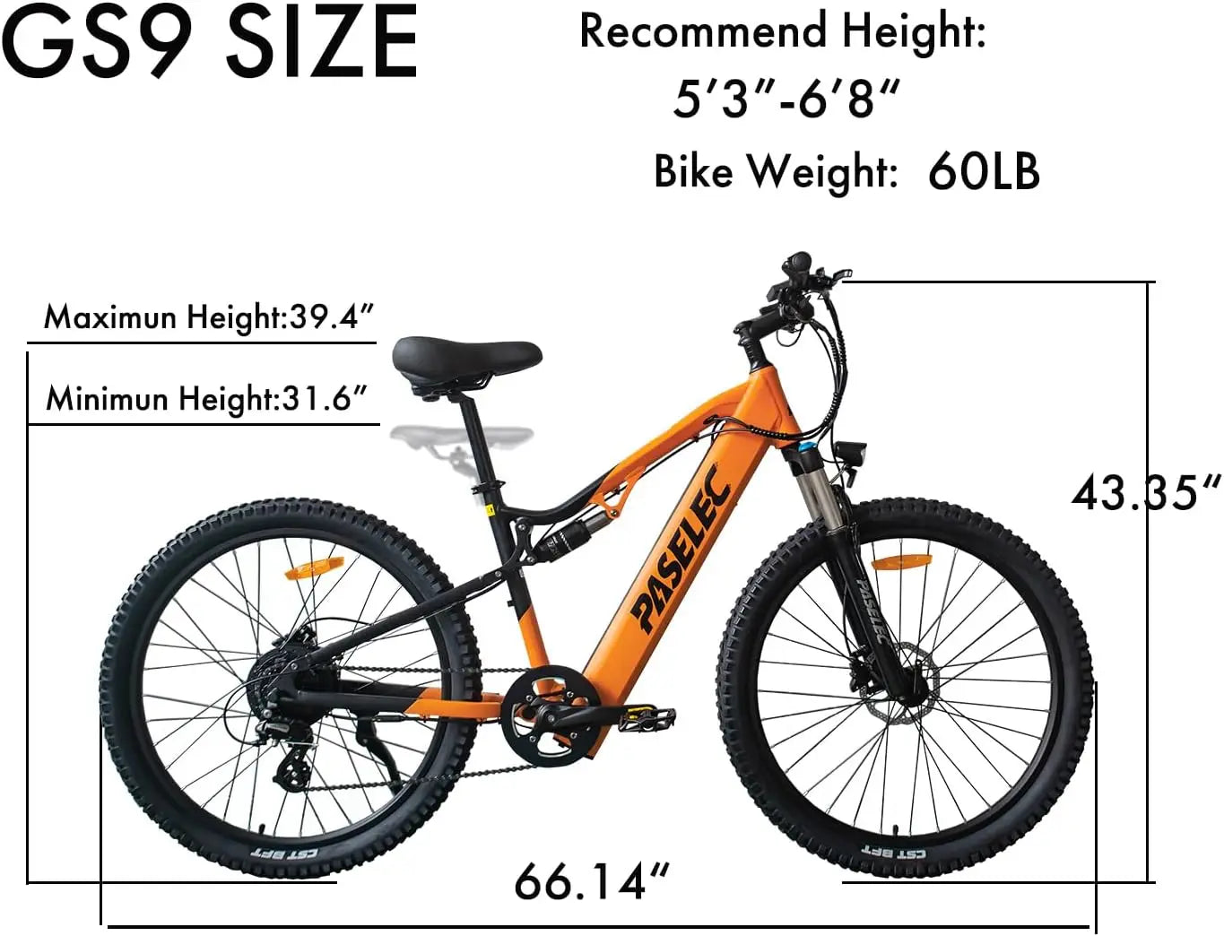 Hedatx GS9 Adult Electric Bicycle