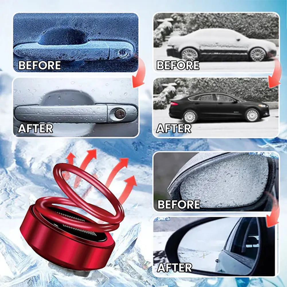 1-5PCS Double Ring Rotating Auto Fragrance Diffuser Windshield Defroster Car Heater Portable Air Perfume Cleaners for Car Decor