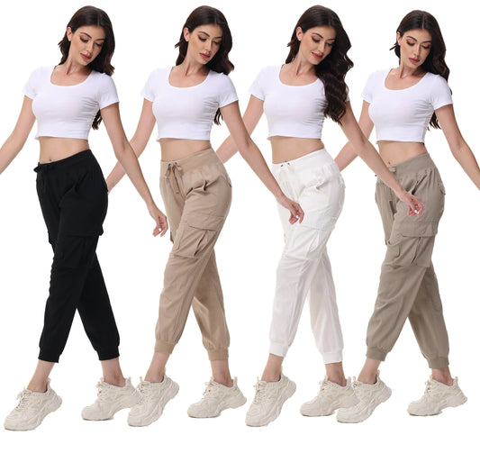 Summer Women's Cropped Jogger Pants,