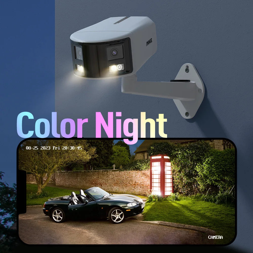 Smart Home 180°  Dual Lens  Outdoor Video Camera