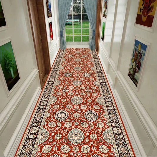 European Luxury Hall Corridor Carpet Non-slip Washable