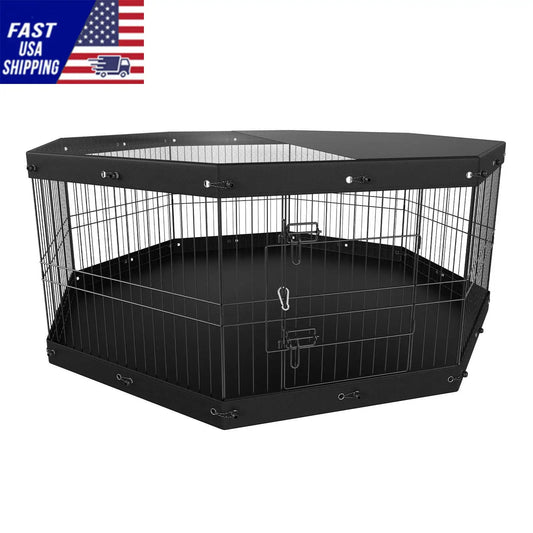 Dog Playpen, 8 Panels Foldable Dog Exercise Pen