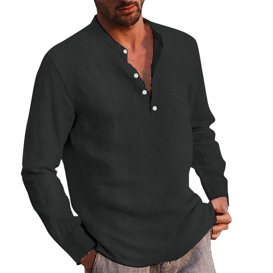 2025 New Spring Autumn Men Waffle Shirt