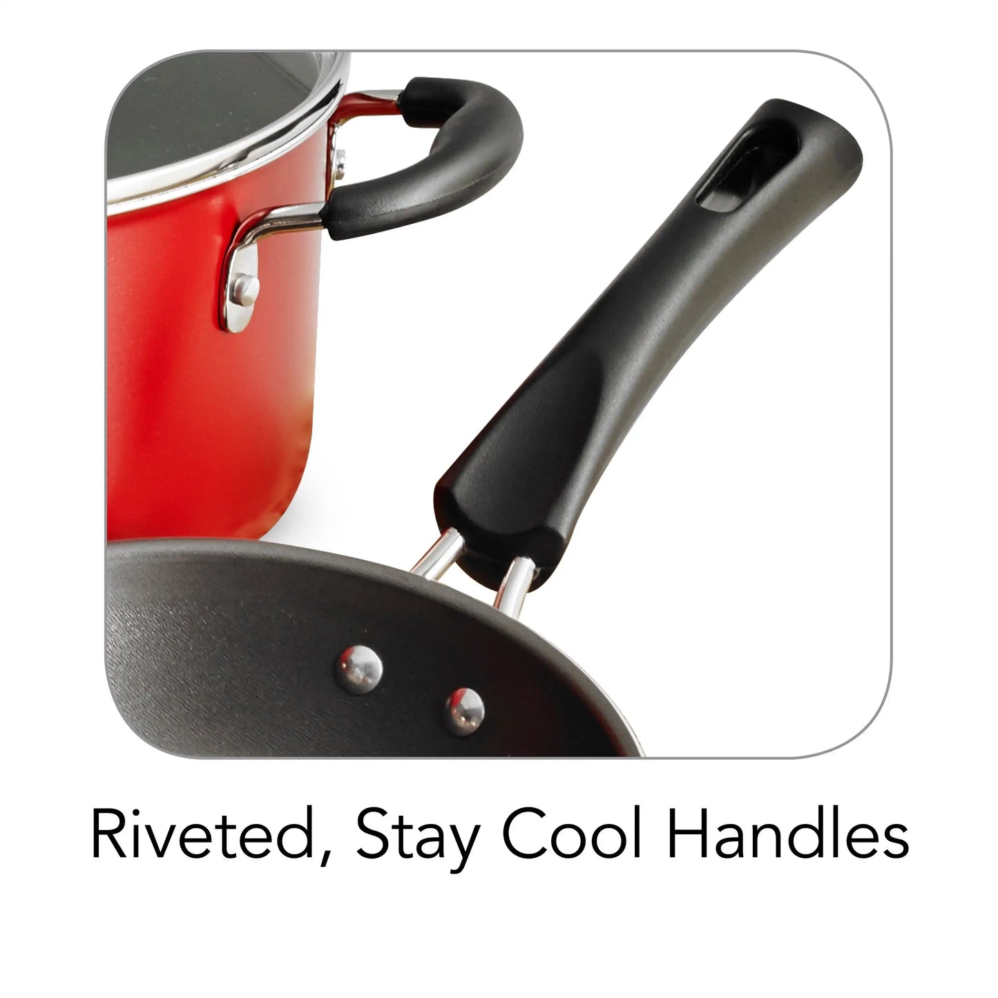 Beautiful and practical 9-piece nonstick cookware set