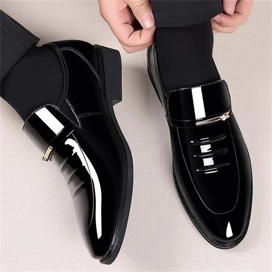 Mens Dress Shoes Formal Business Oxford High Gloss