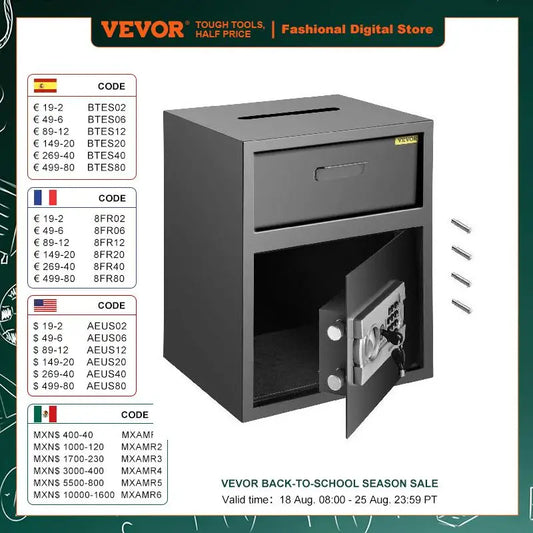 VEVOR Electronic Safe Deposit Box
