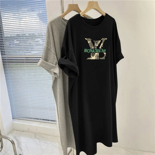 Summer Fashion Letter Printed Short Sleeve
