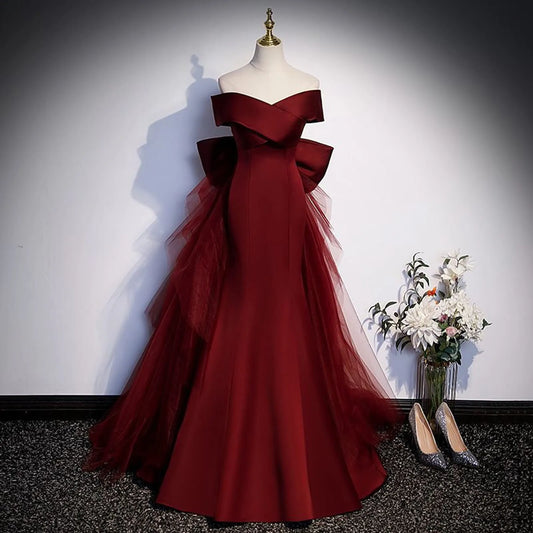 One Shoulder Trumpet Long Dress
