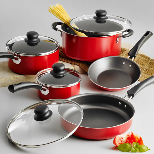 Beautiful and practical 9-piece nonstick cookware set